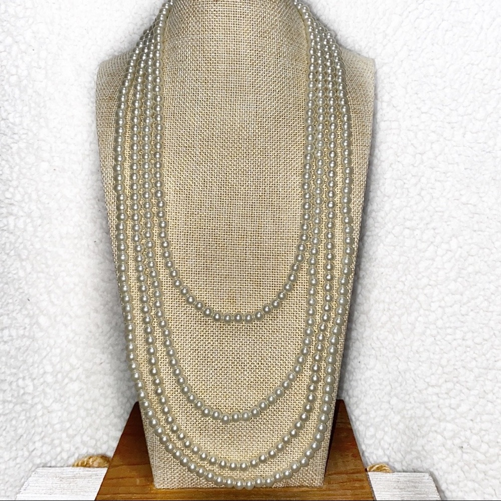 Unbranded Four Strand Faux Pearl Necklace